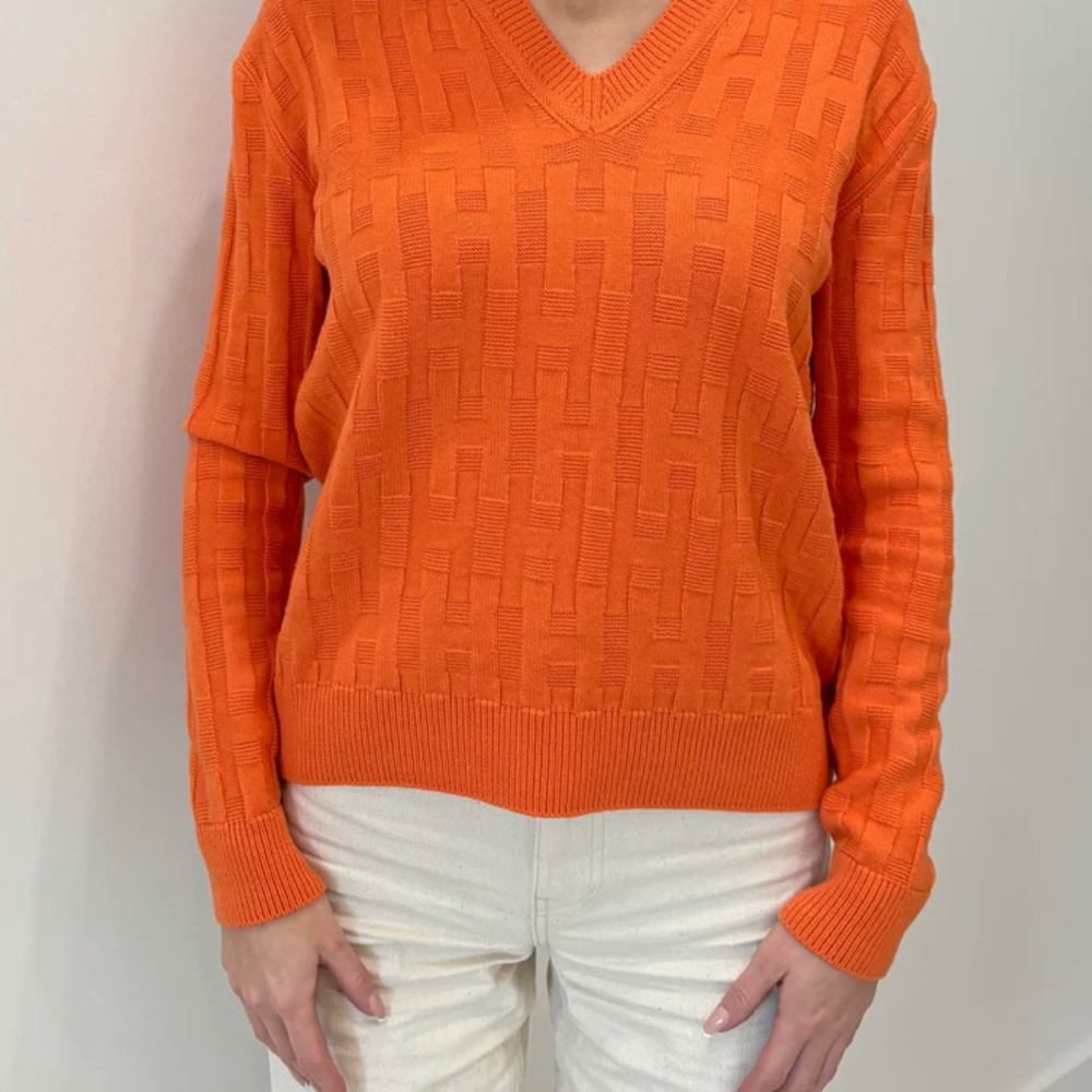 Authentic Hermes "H" Long Sleeve Pullover